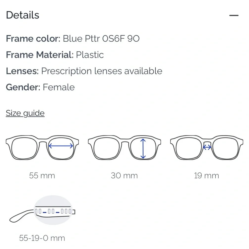 KATE SPADE PAISLEIGH/S S6F9O BLUE WHITE FLORAL Sunglasses 140MM CAT EYE GRADIENT - Picture 8 of 10